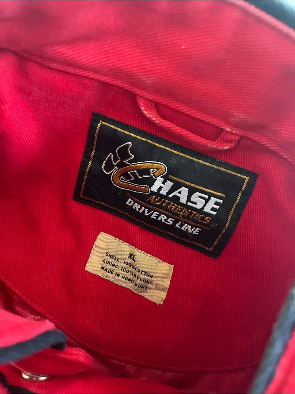 Vintage Y2K Chase Authentic Budweiser Red Racing Team Jacket - Men's Size XL